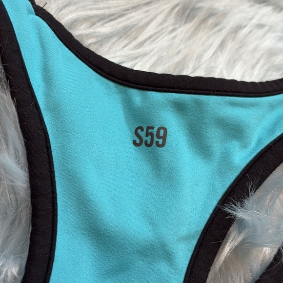 Splits59 Amber AirWeight Sports Bra in Aqua sz M - Picture 9 of 10